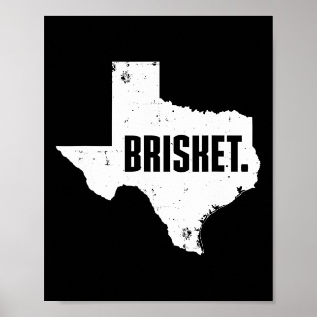 Texas Brisket Söt Grillad Bbq Brisket  Poster (Framsidan)