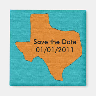 Texas Bröllop. Spara datum magneter. Magnet