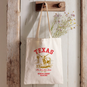 Texas Bröllop Välkommen Bag, delstaten Kärlek Tygkasse