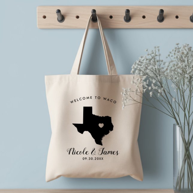 Texas bröllops välkomstväska för hotellgäster, tot tygkasse (Skapare uppladdad)