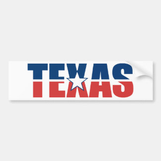 Texas Bumper Sticker Bildekal