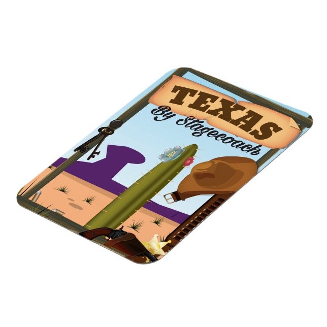 Texas by Stagecoach Magnet (Vänstra Sidan)
