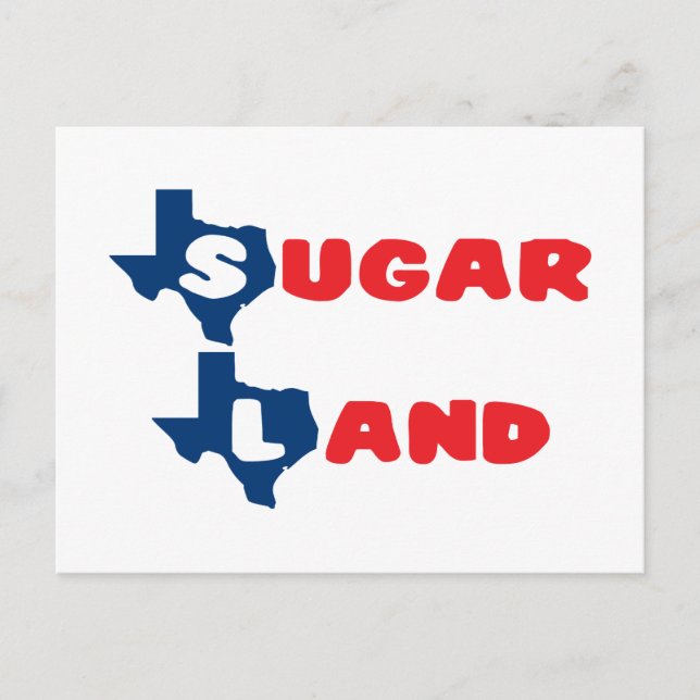 Texas Cities Sugar Land Vykort (Framsida)