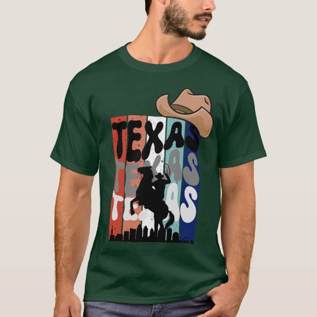 Texas City Vintage T Shirt (Framsida)