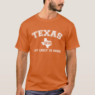 Texas College-utskrift Tee Shirt