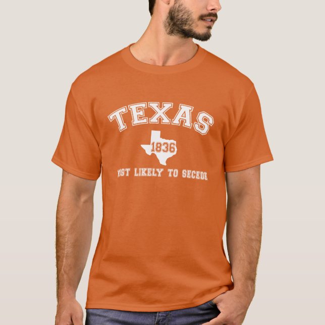 Texas College-utskrift Tee Shirt (Framsida)