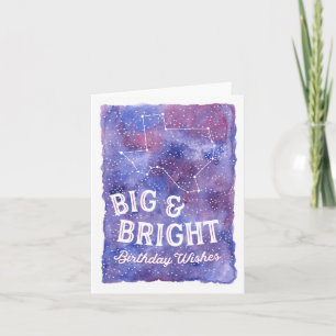Texas Constellation Big och Bright Birthday Kort