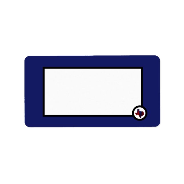 Texas Contemporary design Adressetikett (Framsidan)