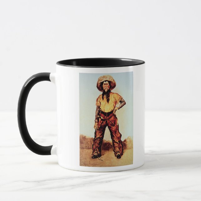 Texas Cowboy, c.1890 (olja på kanfas) Mugg (Vänster)