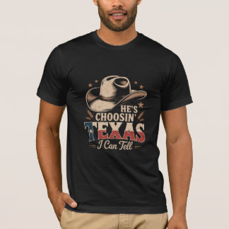 Texas Cowboy Design, Rolig Grafisk Country Tröja, T Shirt