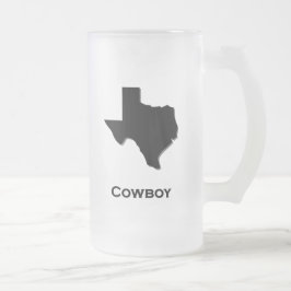 Texas Cowboy Frostat Ölglas