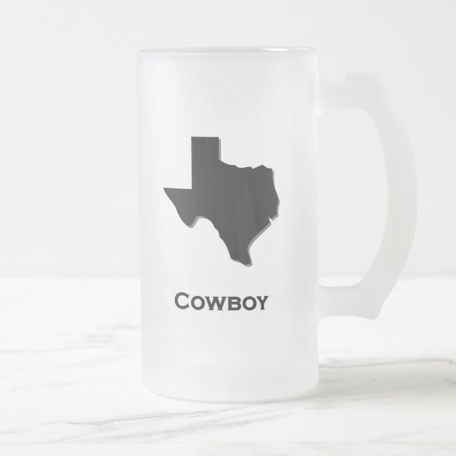 Texas Cowboy Frostat Ölglas (Höger)