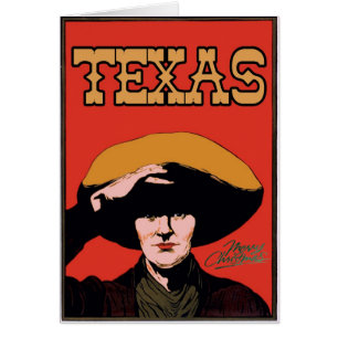 Texas Cowboy-jul Hälsningskort