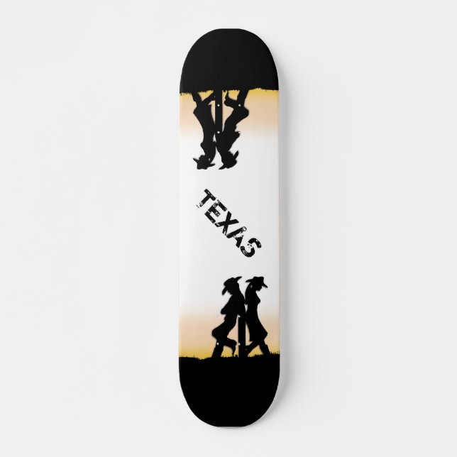 Texas Cowboy Mini Skateboard Bräda 18,7 Cm (Framsida)