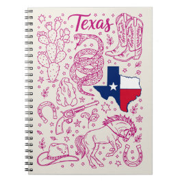 Texas Cowboy Pack Västerländska Vibrationer Anteckningsbok