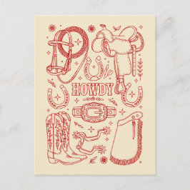 Texas Cowboy Pack Vykort