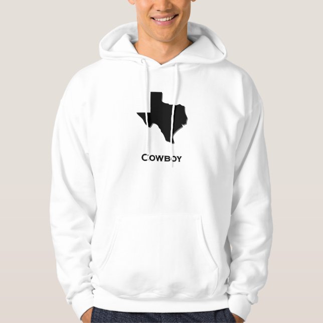 Texas Cowboy Sweatshirt Med Luva (Framsida)