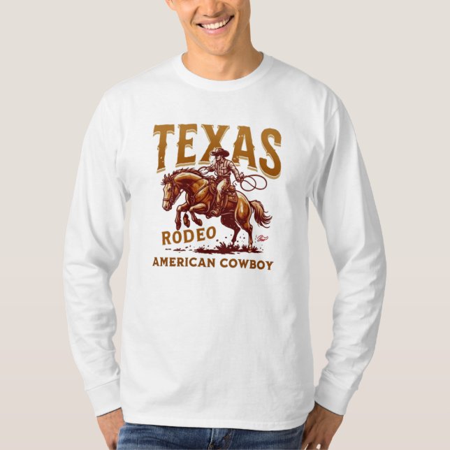 Texas Cowboy T Shirt (Framsida)
