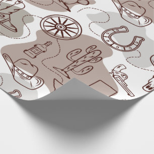 Texas Cowboy Western Doodle Presentpapper