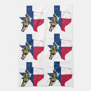 Texas Cowgirl Kökshandduk