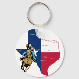 Texas Cowgirl Nyckelring