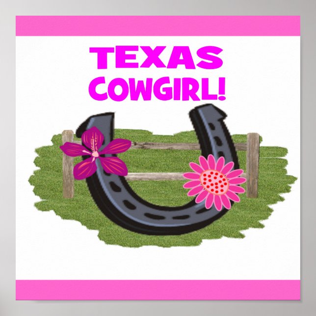 TEXAS COWGIRL POSTER (Framsidan)