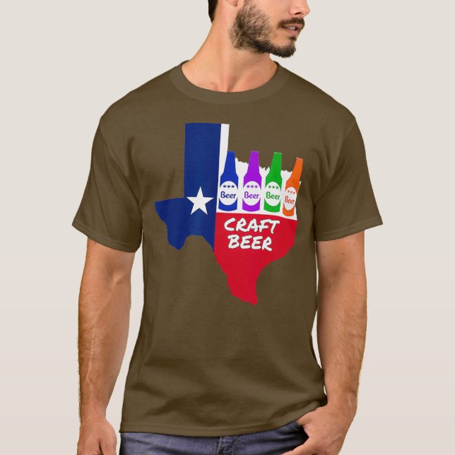 Texas Craft Beer T Shirt (Framsida)