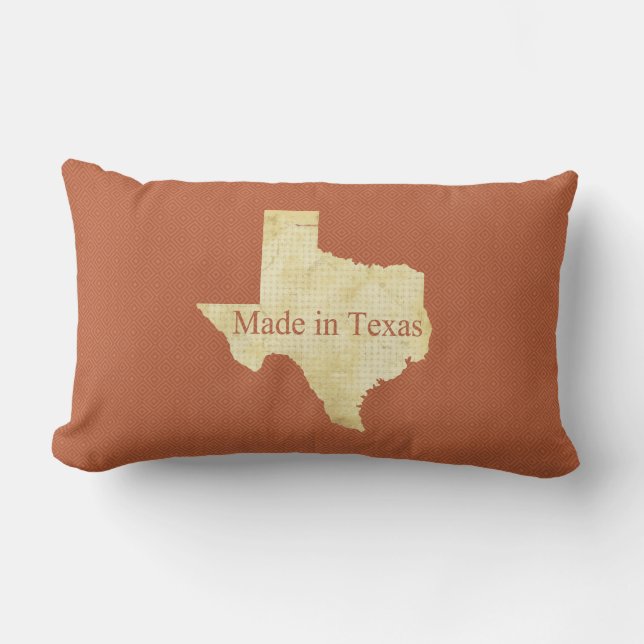 Texas Cream och Rusty Red Lumbar Dekorativ kudde (Framsida)