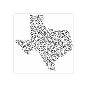 Texas Cupidhjärtor Stämpel