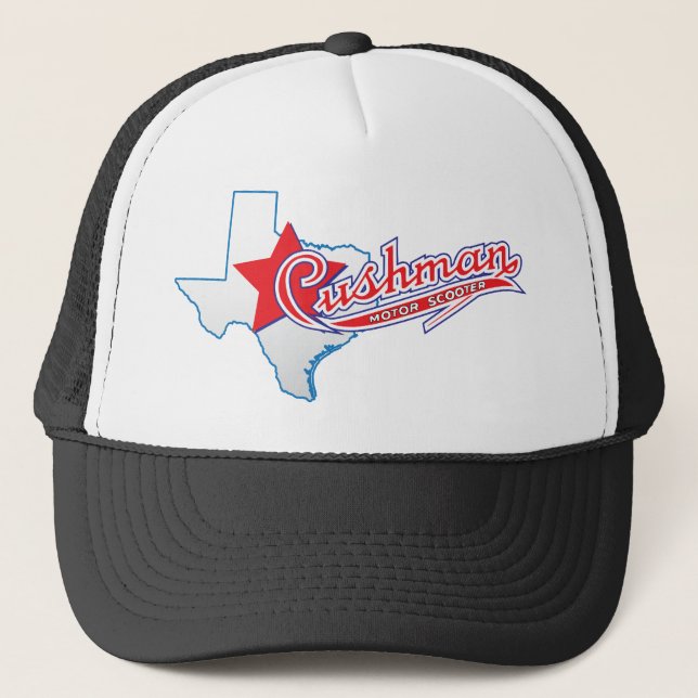 Texas Cushman klubbdesigner Truckerkeps (Framsida)