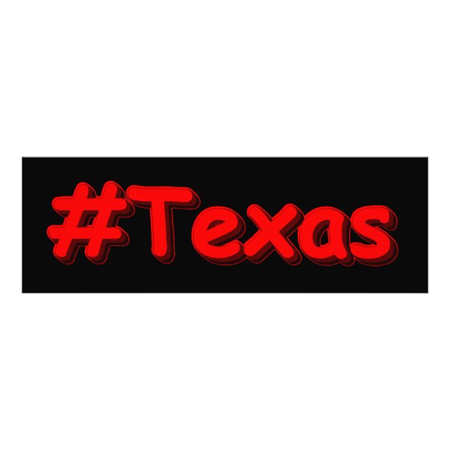"#Texas " Cute Design. Buy Now Fototryck (Framsidan)