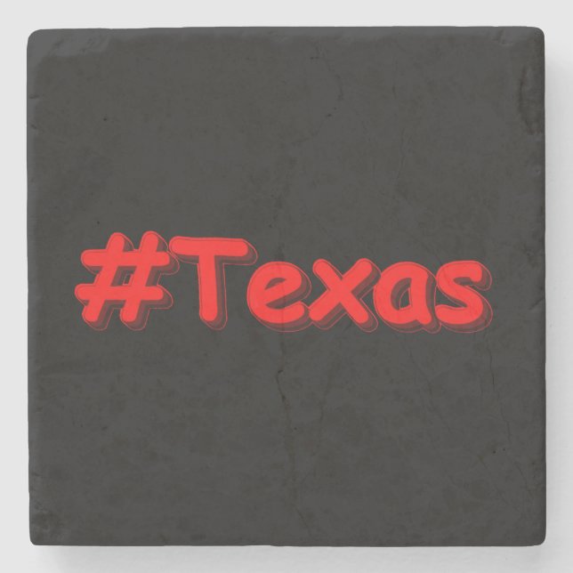 "#Texas " Cute Design. Köp nu Stenunderlägg (Framsidan)