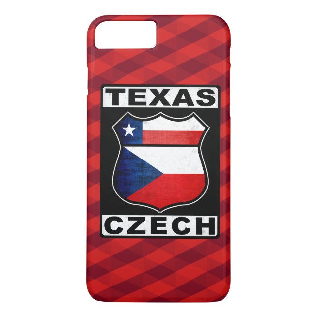 Texas Czech American iphone case Case-Mate iPhone Skal (Baksida)