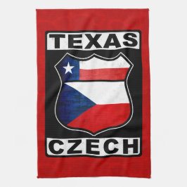 Texas Czech American Tea Towel Kökshandduk