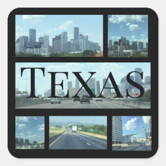 Texas-decal Fyrkantigt Klistermärke