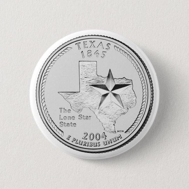 Texas delstatskvartdollar knapp (Framsida)