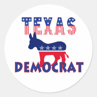 Texas Democrat Runt Klistermärke