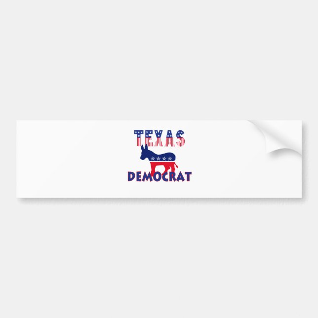 Texas demokrat bildekal (Framsidan)