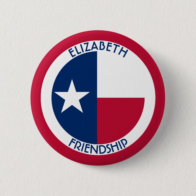 Texas den Lone stjärnapersonligflagga Knapp (Framsida)