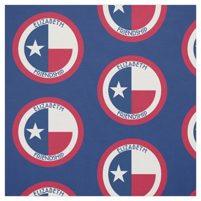 Texas den Lone stjärnapersonligflagga Tyg (Provkarta)