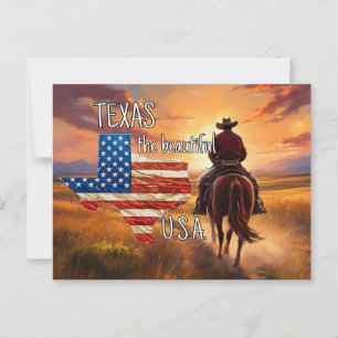 TEXAS, det vackra USA Vykort