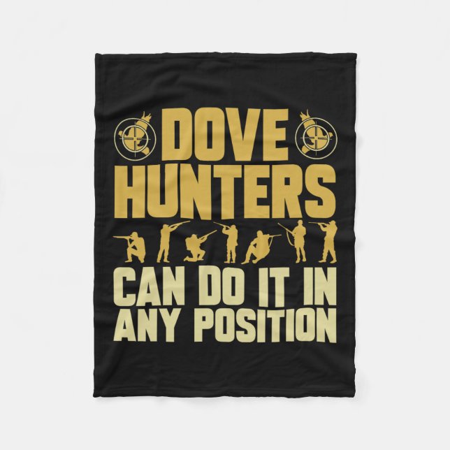 Texas Dove Hunting Dove Hunter Fleecefilt (Framsidan)