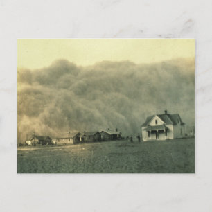 Texas Dust Storm Vykort