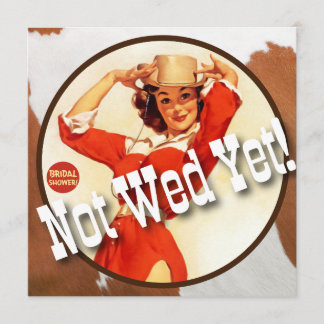 Texas Eclectic©: Onsdag för Cowgirl inte ännu! Inbjudningar