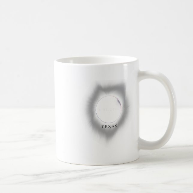 Texas Eclipse 4.08.24 Total Solar Eclipse 2024 Tex Kaffemugg (Höger)