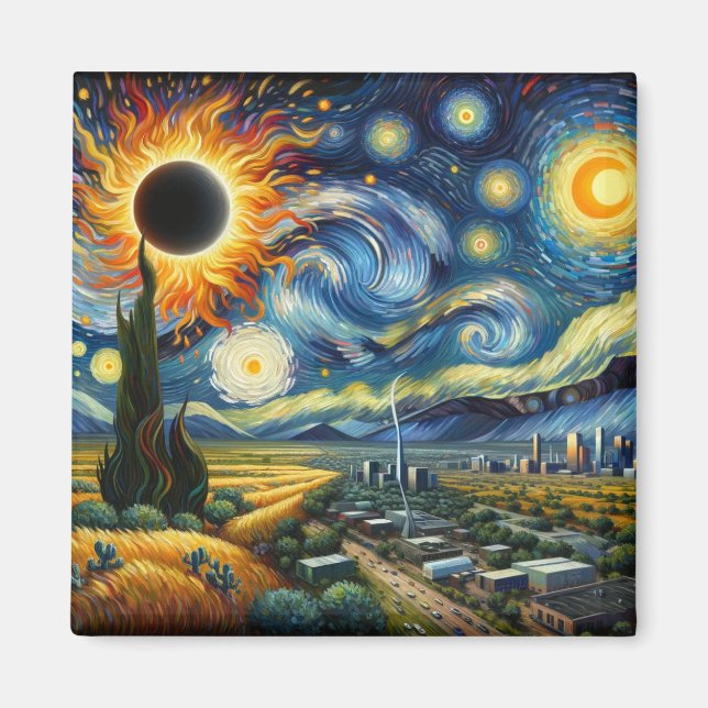 Texas Eclipse Magnet (Framsidan)