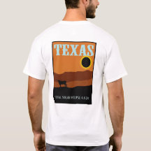 Texas Eclipse Travel Poster på två sidor