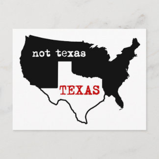 Texas / Ej Texas Vykort