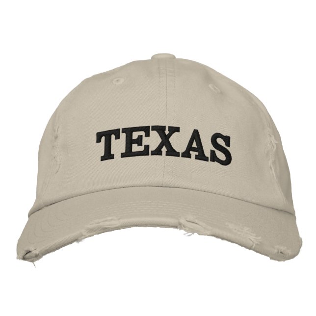 Texas Embroized Hat Broderad Keps (Framsida)
