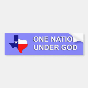 Texas - En nation under Gud Bildekal